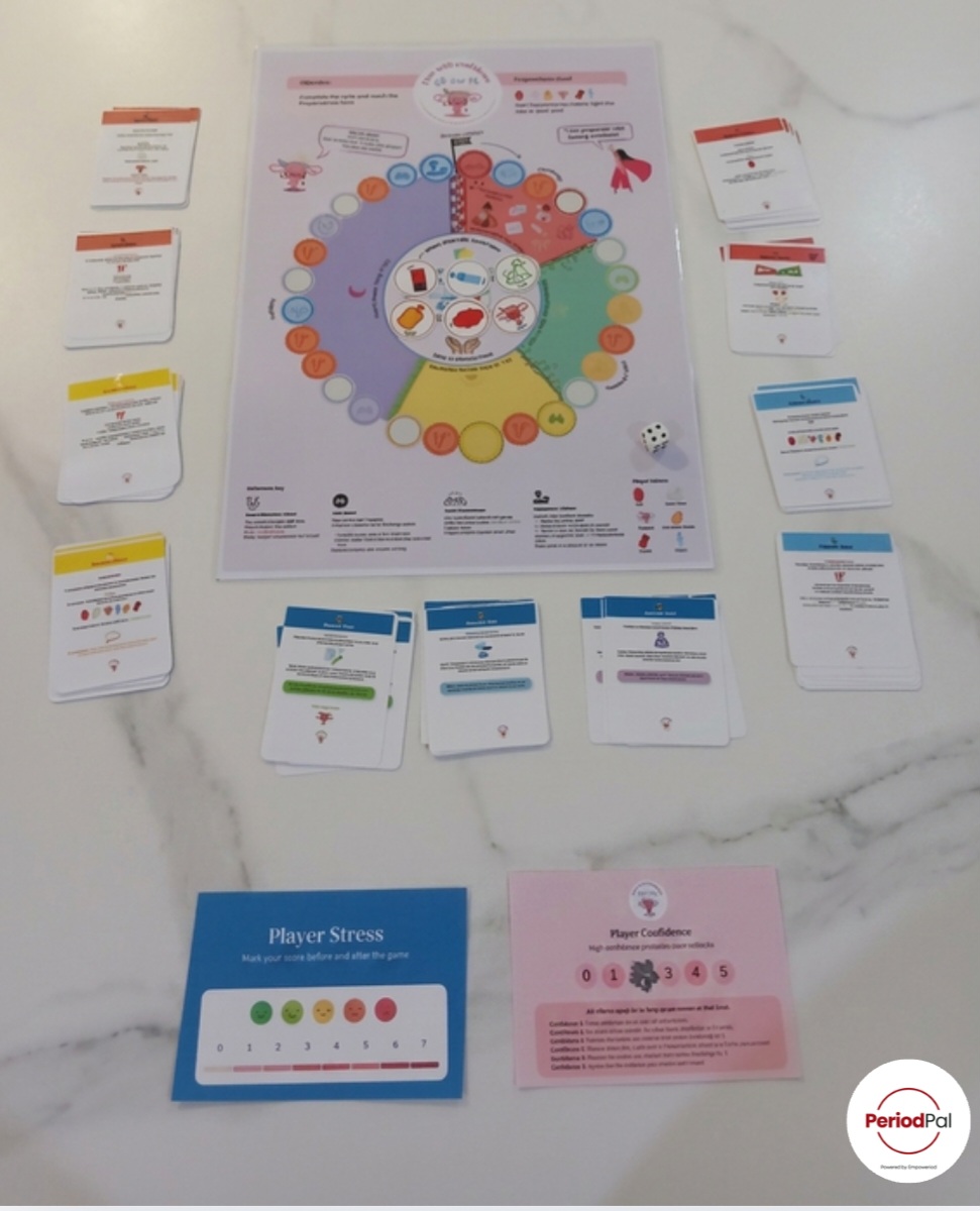 The Period Pal board game
